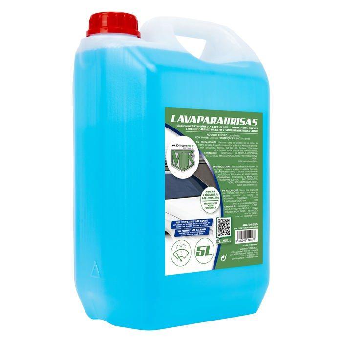 Liquide Lave-glace - MOTORKIT - MOT20325 - Sans Méthanol - 5 Litres - Antimoustique