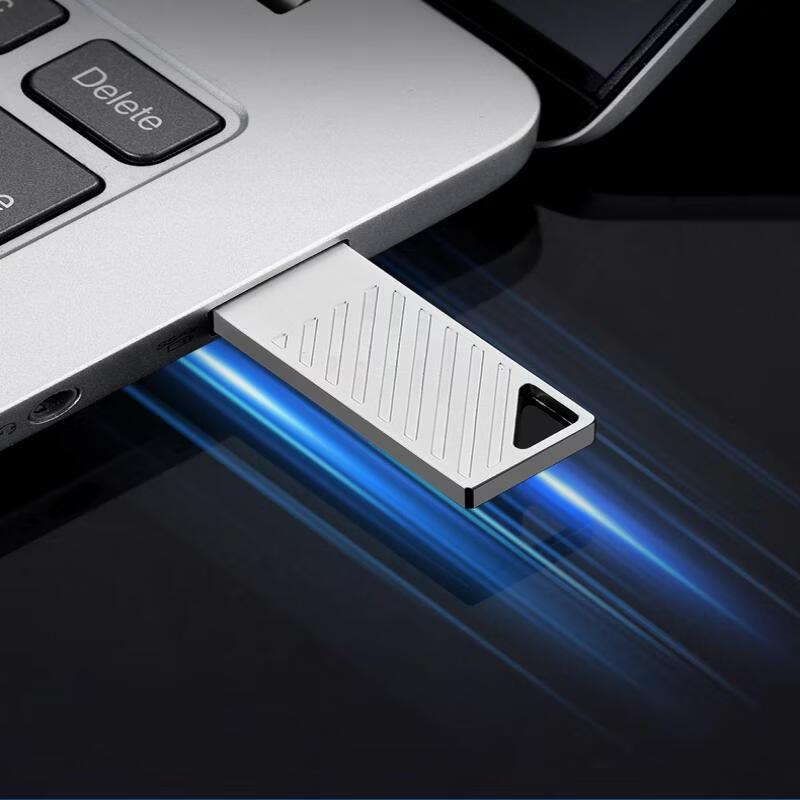 OLOEY Mini Metal Dual-Port USB Flash Drive