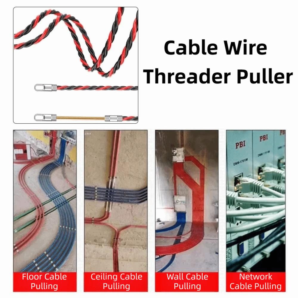 Durable Electrician Threading Device Efficient Wire Threading Large Hole Lead Device Metal Pipes