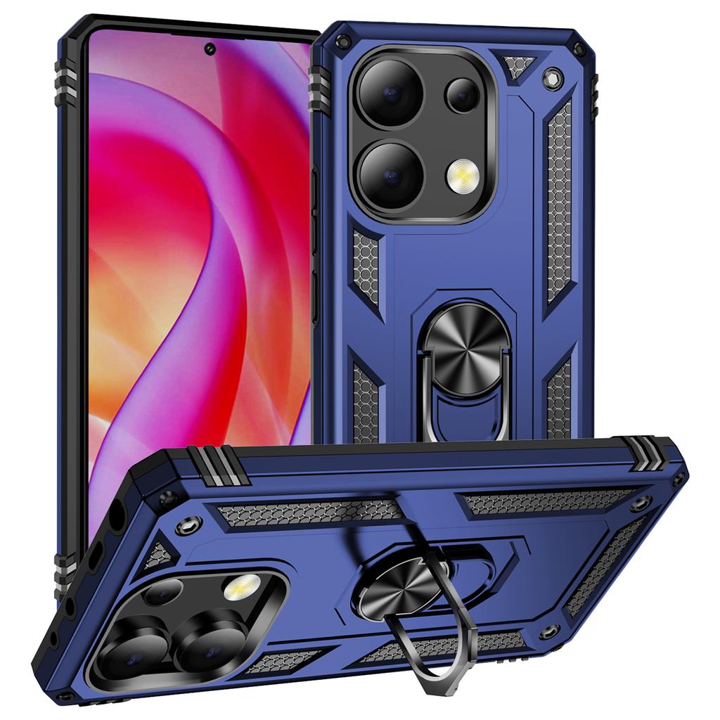 Do Xiaomi Redmi Note 13 4G Etui PC+TPU Wstrząsoodporne etui na telefon z podstawką