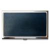 Business Card Holder Mens Slim Stainless Lightweight Stylish Genuine Leather Tochigi Case Large Capacity Gift (navy)