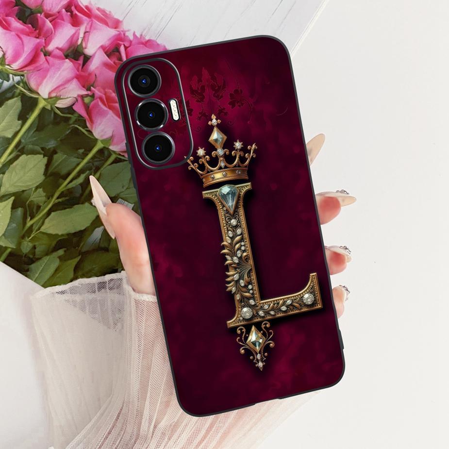 For Tecno Pova Pova2 Pova3 Case LD7 LE7 LF7n Cool Crown Letters Cover Soft TPU Phone Case For Tecno Pova 3 Pova Neo3 LH6n Fundas
