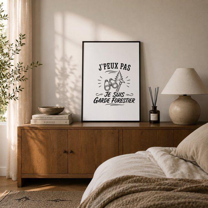 Poster I Can't I'm a Forest Ranger I Can't Minimalist | Photo Paper Poster 310 G Pearlescent Finish Size A4