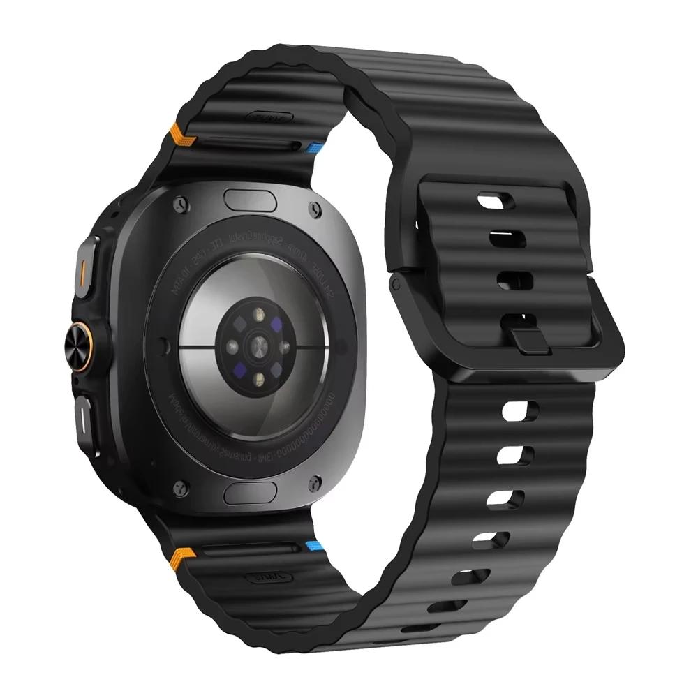 Band for Samsung Galaxy watch Ultra 47mm Accessories wrist belt Original Silicone sport bracelet correa Galaxy watch Ultra Strap
