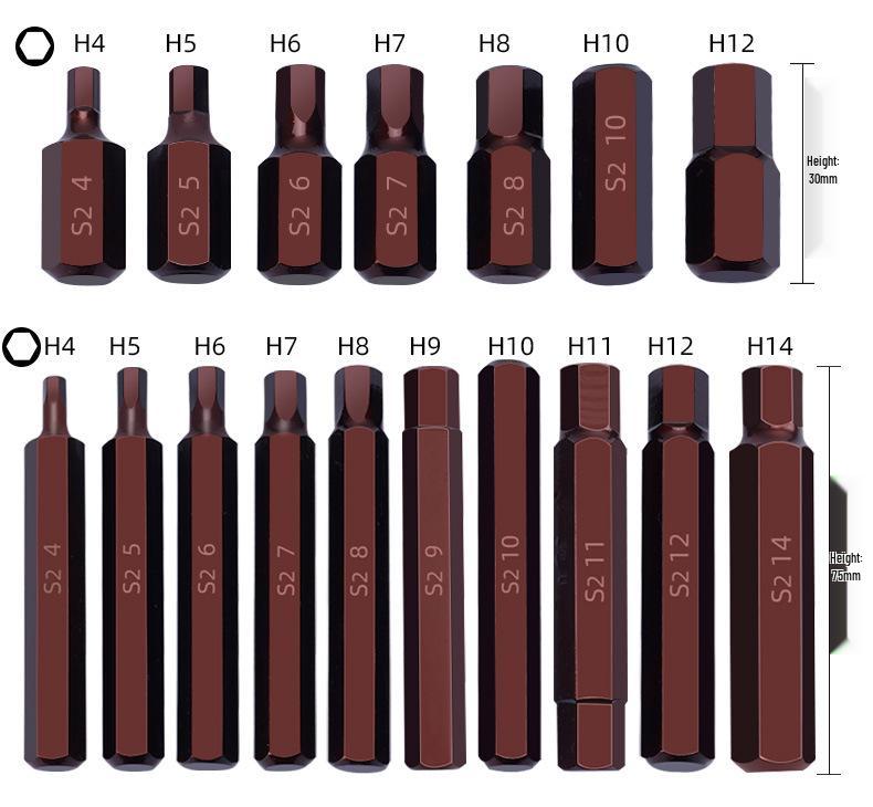 60-Piece Twelve-Point Star and Hex Key Bit Set for Auto Repair & Maintenance