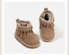 Baby Walker Girls' Snow Boots: Velvet-Lined, Non-Slip Winter Shoes
