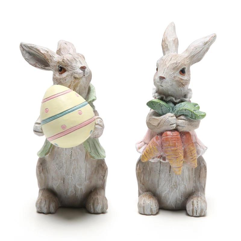 Easter Bunny Hatching Eggs Rabbit Year Decorative Items Easter Bunny Cute Decorative Items for Home Design