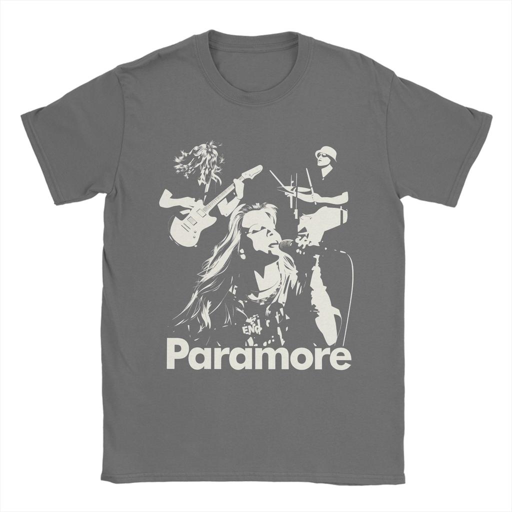 Paramore Band Cotton T Shirt For Mens Summer  Funny T Shirts Crew Neck Leisure Tees Oversized Pattern Clothing