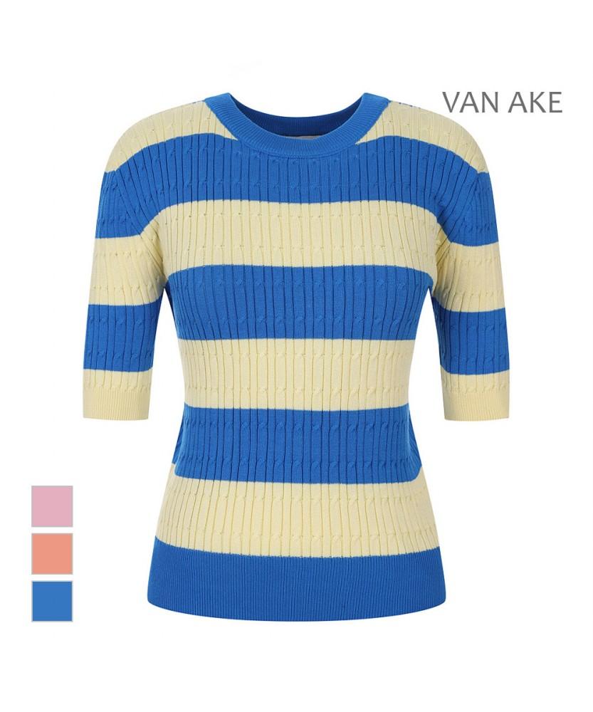 VANAKE Two-Tone Cable Knit_Vb44Ktq306Z