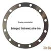 Ultra-Thin 304 Stainless Steel Flat Washer Shim, 0.01-10mm Adjustment Gasket for Machining and Riveting