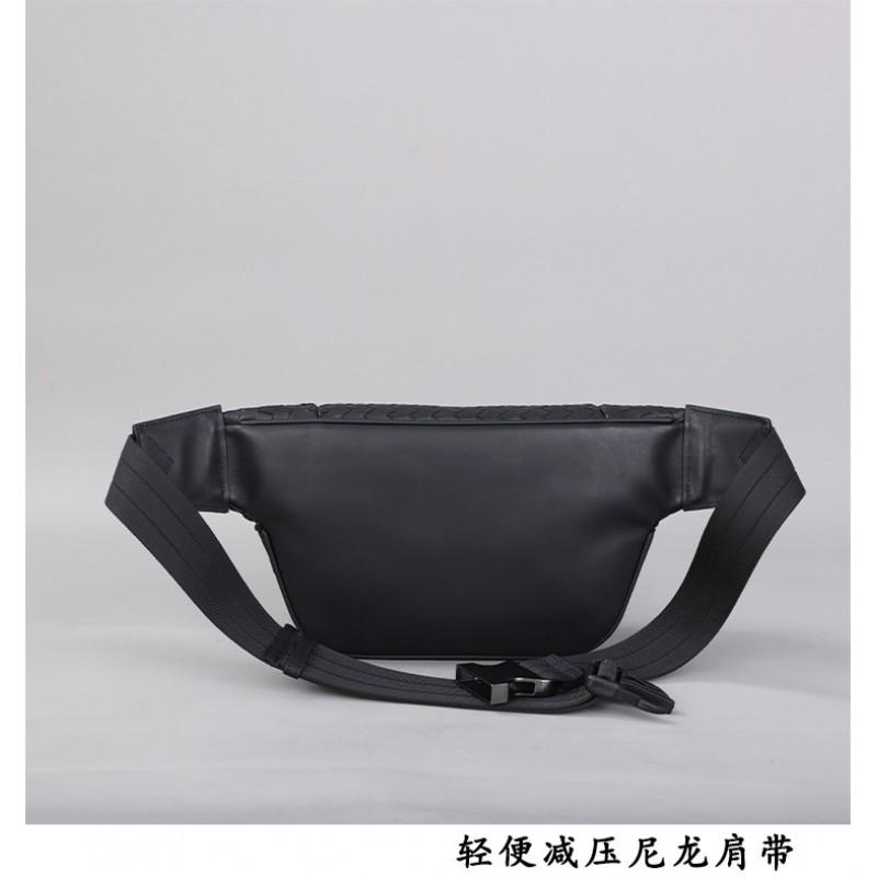 Classic Leather Bag Hand-knitted Cowhide Breast Fashionable Travel Shoulder Casual All-matching Waist