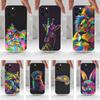 Bunte Tiere Für iPhone 12, Mini, 16, X, 13, XR, 15, Pro, 17, Plus, 11, Max, 14, SE, XS, Transparente Weiche Hülle