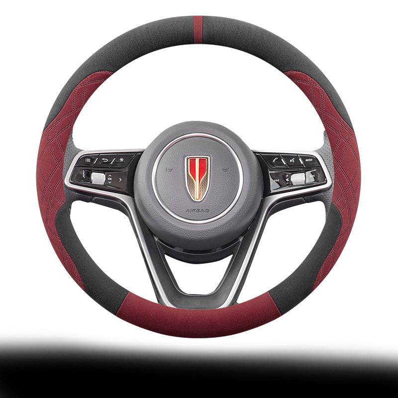 Coprivolante in camoscio per auto per Hongqi H5 E-QM5 H6 HS3 H9 HS7 E-HS9 HQ9 2024 2025 Accessori Interni Auto