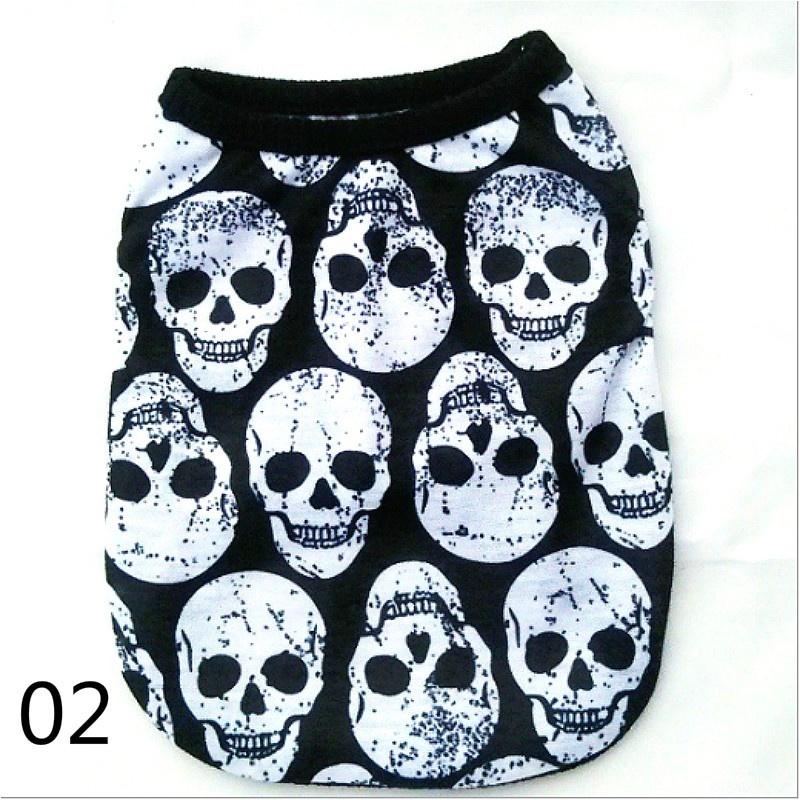 Autumn Dog Clothes For Halloween Skeleton Pattern Halloween Dog Clothes Dog Clothing Pet Apparel