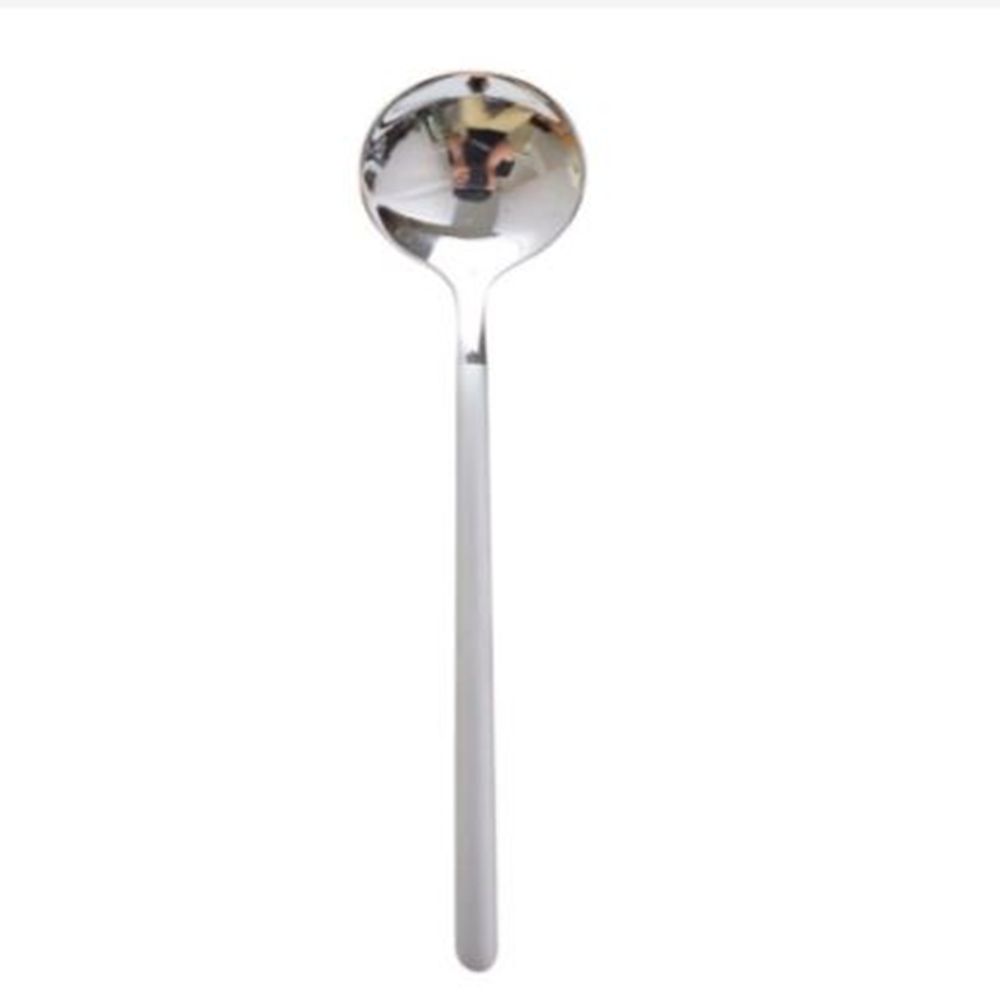 304 Nordic Style Round Coffee Spoon Dessert Spoon Tableware Stainless Steel