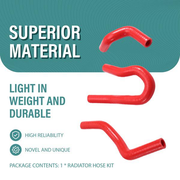 Silicone Radiator Hose for 1992-2000 Honda Civic D15/D16 SOHC EG/EK