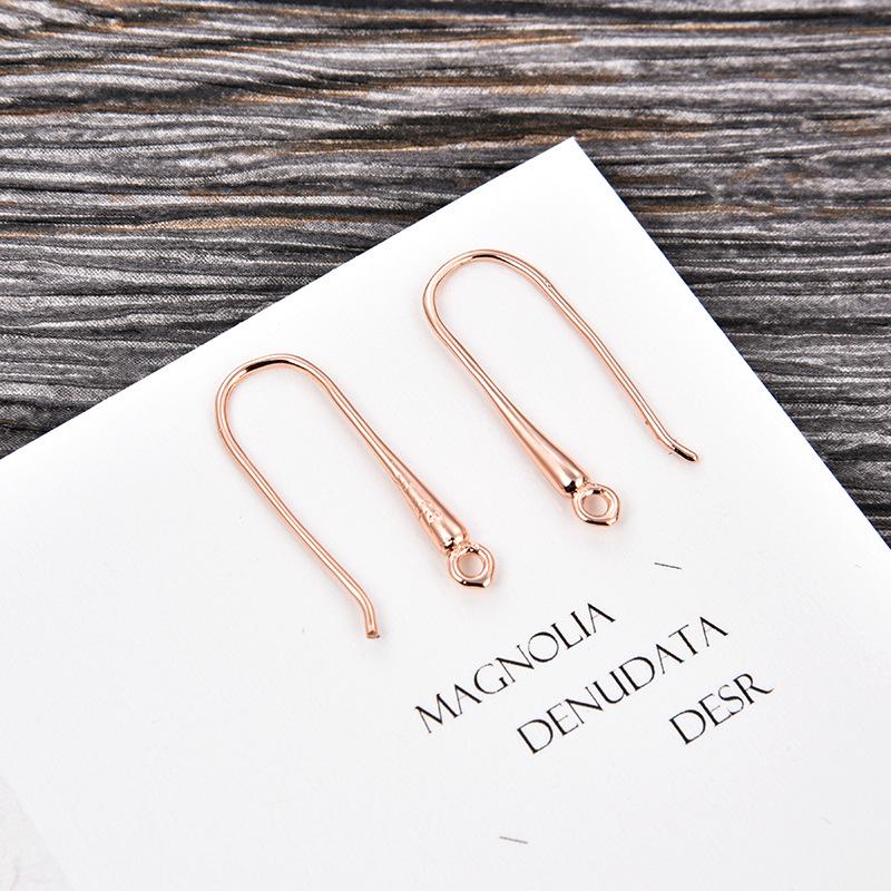 DIY Europäische & Amerikanische Galvanisierte Gold U-Form Ohrhaken für Frauen - Schmuckzubehör