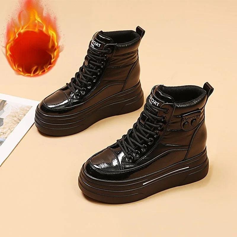 

Fashion Female Ankle Shoes High Platform Ladies Booties Snow Boots Plus Warm on Offer 39 Elegant and Fashion Winter Waterproof Non Slip 35