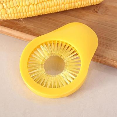 Easy To Clean Safe Corn Peeler Useful Round Vegetable Surface Cleaning