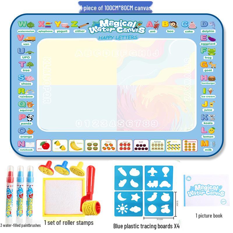 Magic Water Drawing Canvas: Large Creative Doodle Blanket for Kids