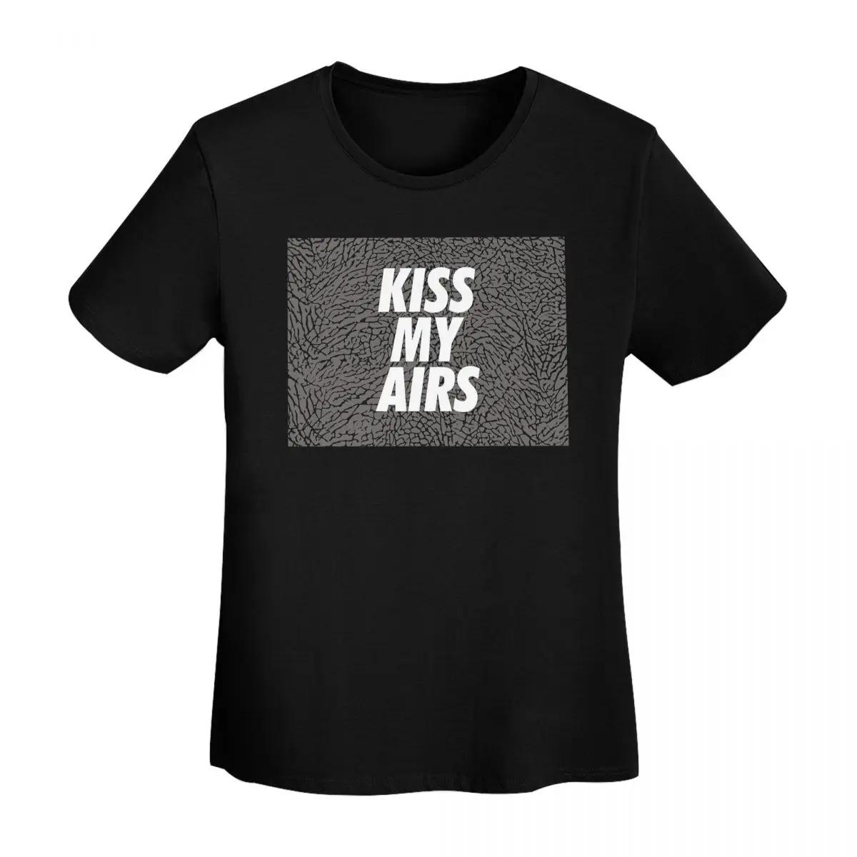

Kiss My Airs 8 TShirt Women Short Sleeve T Shirts Round Neck Clothes Cotton Summer Tees Streetwear 4XL