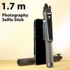 Wireless Remote Control Selfie Stick Tripod 1.7M Tripod Stand Phone Stand  Live Streaming