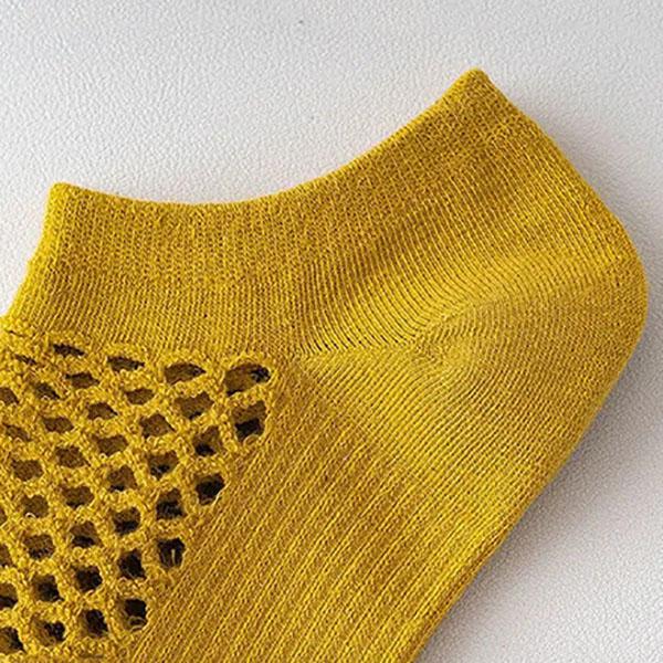 Summer Women's Short Socks Breathable and Sweat-absorbent Boat Socks Clogs Solid Color Japanese Style Mesh Short Socks for Women
