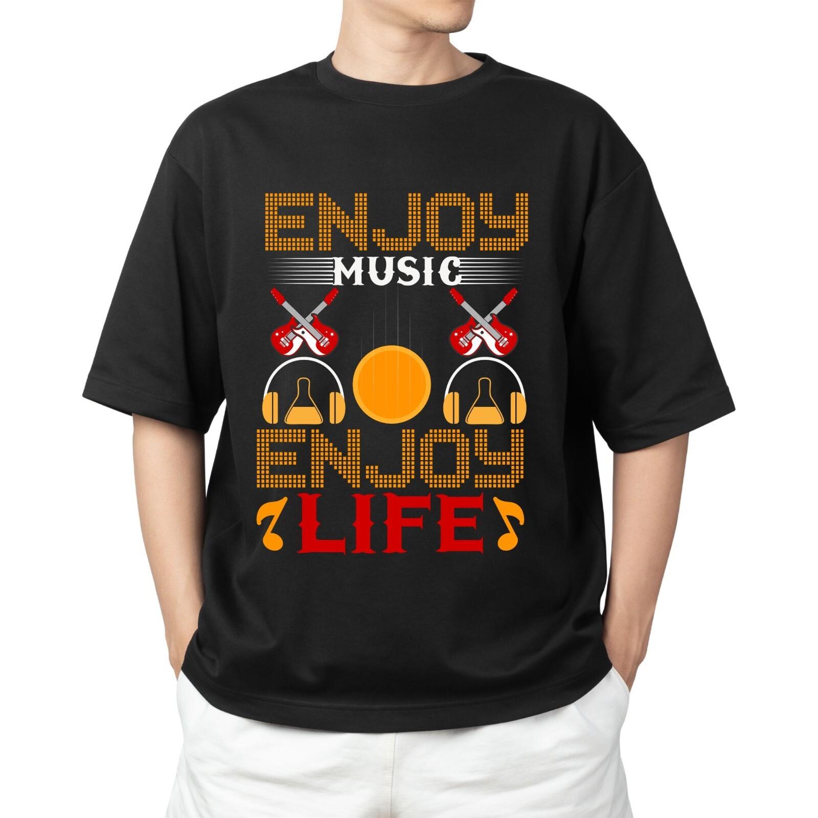 

Enjoy Music Enjoy Life T-shirt Men s Women s Tops Tees – Unisex Music Lover Tee for DJs, Musicians 3XL