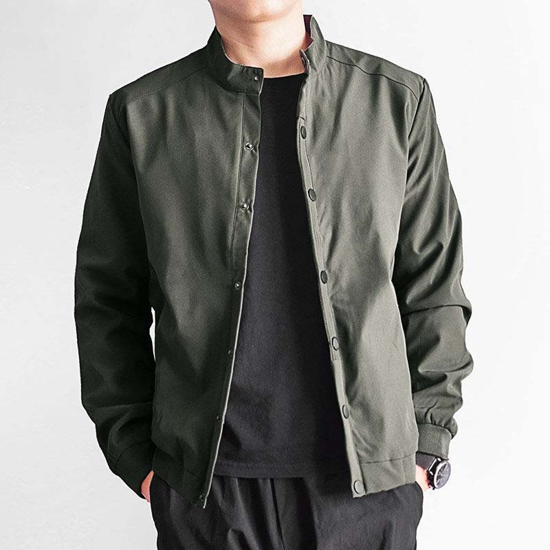 Spring and Autumn Plus Velvet Jacket Men Loose Large Size Shirt Collar Jacket Tide