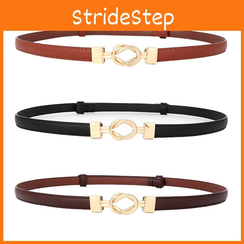 Pu Leather Minimalist Waist Belt With Metal Buckle For Office And Dresses Casual