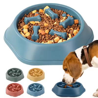 Dog Slow Food Bowl, Dog Bowl, Dog Bowl, Non-slip Pet Feeding Bowl, Small Dog and Large Dog Dog Food Bowl, Cat Bowl, Anti-choking