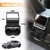 cfseh5 3-In-1 Design Rear Seat Cup Holder Organizer For Tesla Model Y Juniper 2025+ & Model 3 Highland 2024+ Retractable and Foldable