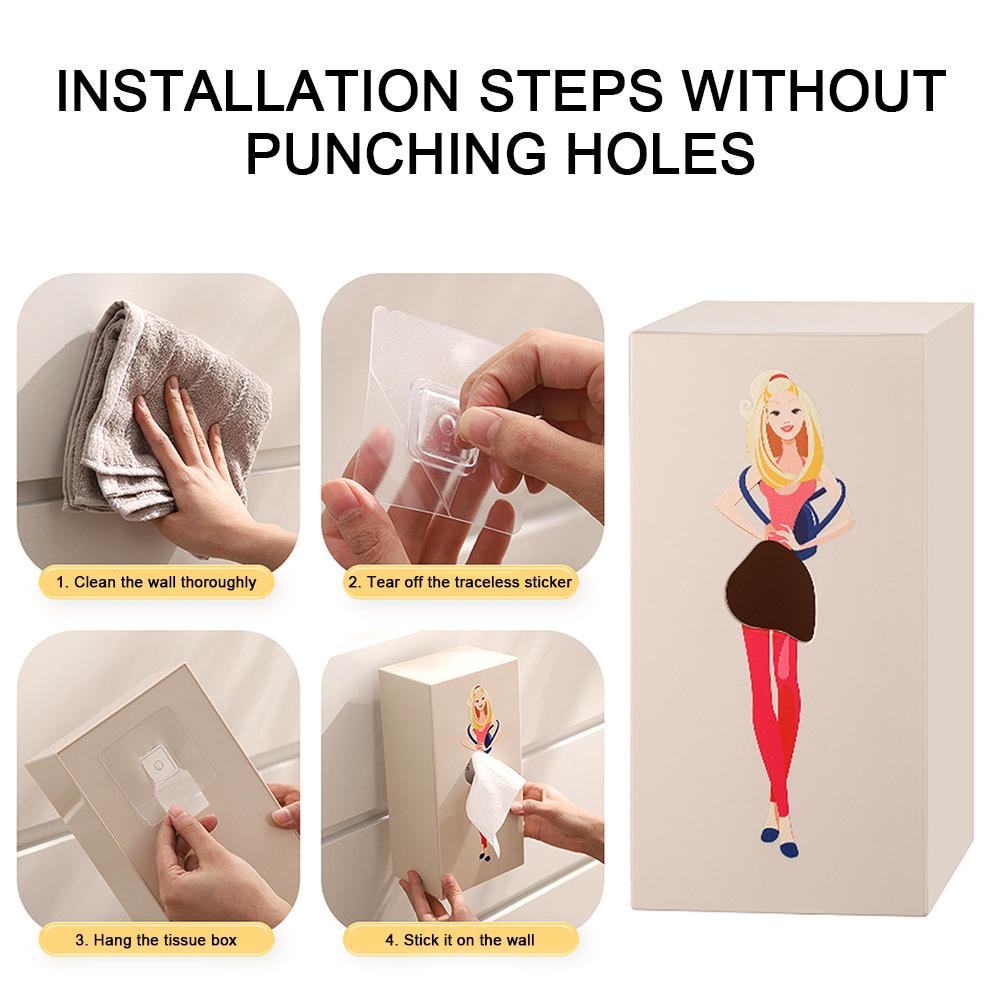 Novelty Tissue Box Holder Easy Access Funny Tabletop Tissue Box Holder For Kitchen Dining Room