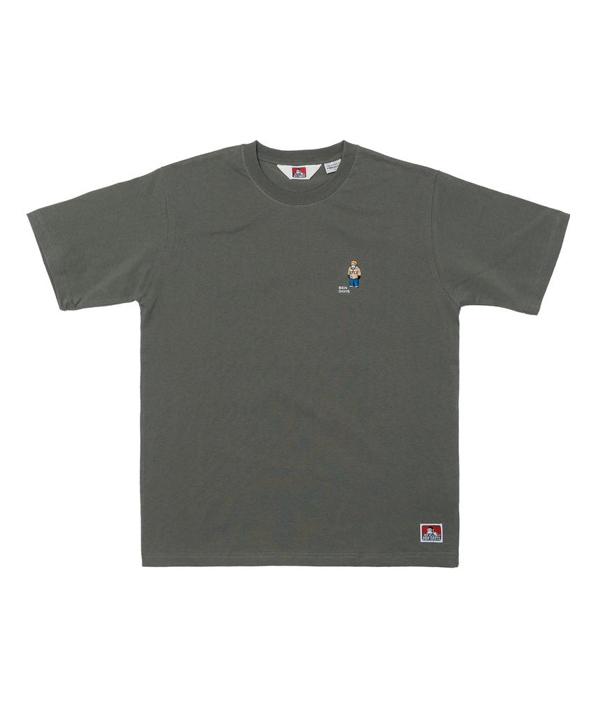 BEN DAVIS White Label Gorilla Emb Ss Tee Black