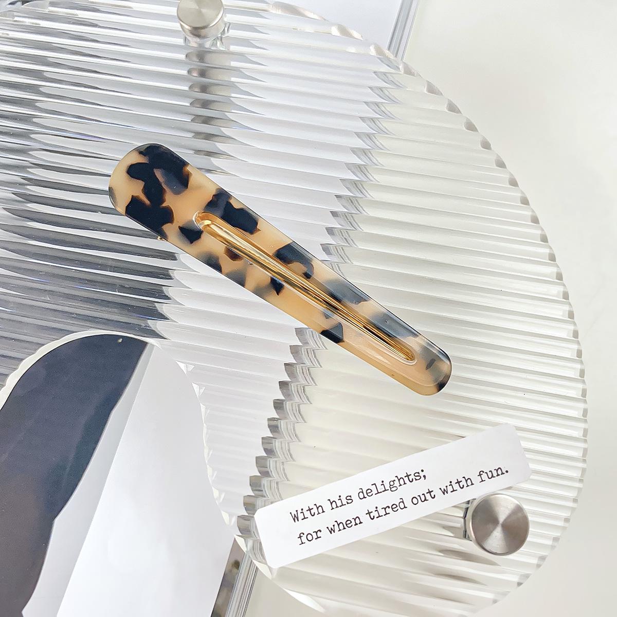 

Корейская ацетатная заколка для челки в форме капли воды — простая, универсальная, боковая заколка Bofia Direct Sale