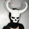 Devil Horn Winter Hat for Adult Handwoven Balaclava Cap Novelty Party Hat for Girl Boys Knit Mask Hat Cool Accessories