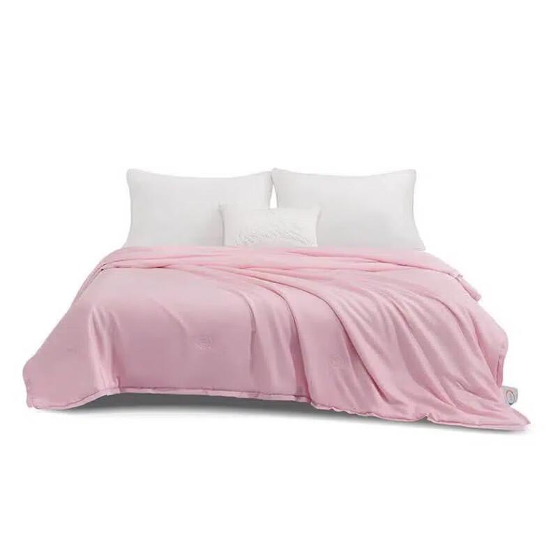 Mercerised Home Textiles Camellia Pink Lyocell Silk Summer Quilt