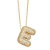 Alphabet 26 Letters Necklace Gold Color Women Sweater Chain Simple A-Z Letter Clavicle Chain  Daily