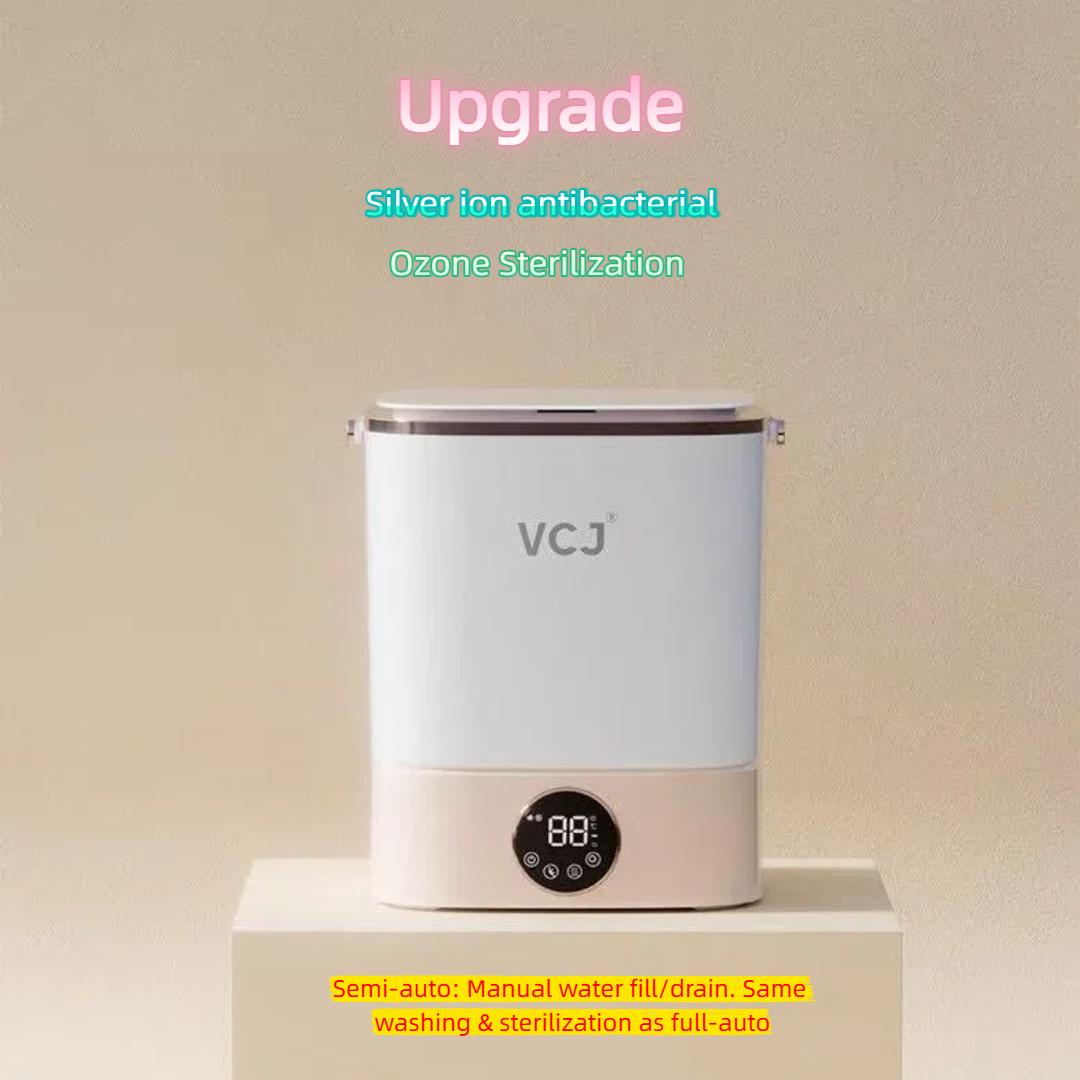 

Мини-полностью автоматическая стиральная машина, автоматическая машина для мытья нижнего белья с возможностью подачи и вывода воды, бытовая машина для чистки носков 【Semi-auto】Upgrade