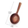 Long Handled Wooden Serving Soup Spoon Heat Resistant Water Ladle For Everyday Cooking And Modern Kitchens Ultensils