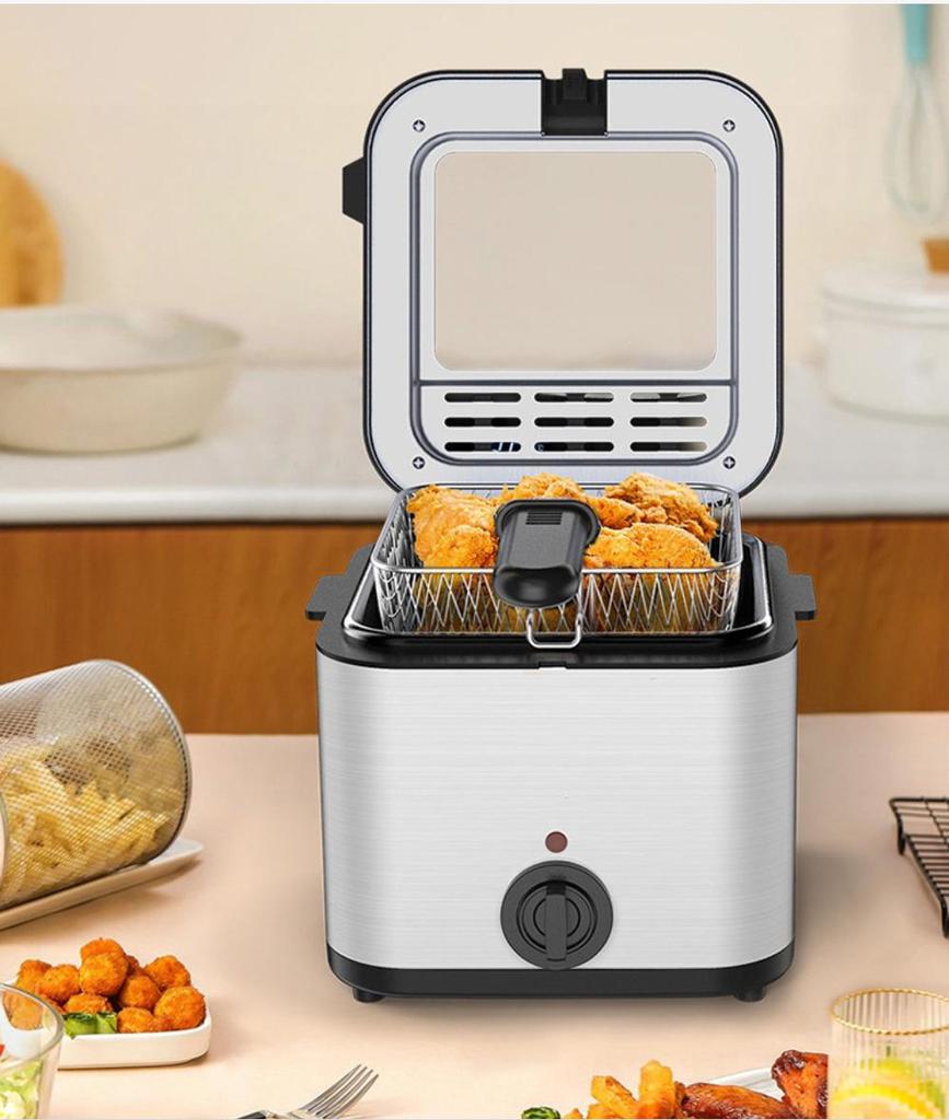 Cross-Border Visible All-in-One Self-Heating Electric Fryer Churro & French Fry Maker