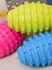 1pc Pet Small Dog Treats Rugby Ball Puppy Interactive Toy Ball Training Toy for Large Dog Chew Toy Tooth Cleaning Bite Ball
