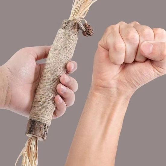 2Pcs Silvervine Sticks Cat Toys, Natural Kitten Teething Chew Toys, Sisal Wrapped Catnip Toys for Kittens & Cats, Wooden Teeth Cleaning Tool for