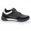 Pristine CHANEL Low cut sneakers Logo design black leather 36 G34086 Used