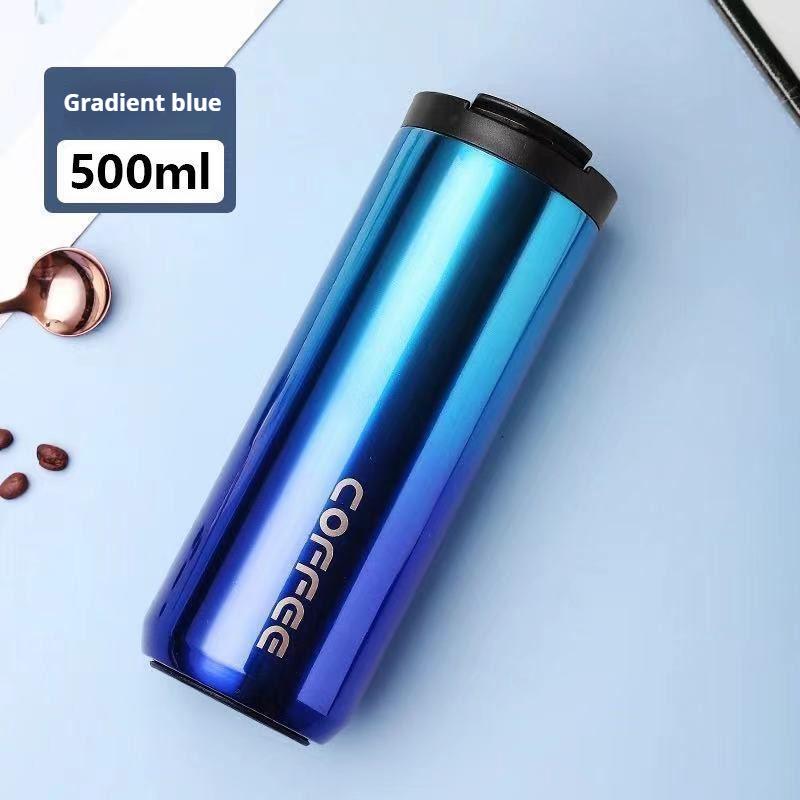 Stainless Steel 304 Coffee Mug 400ml/500ml Double Leak-Proof Thermos Mug Travel Thermal Cup Thermosmug For Gifts Vacuum Flasks