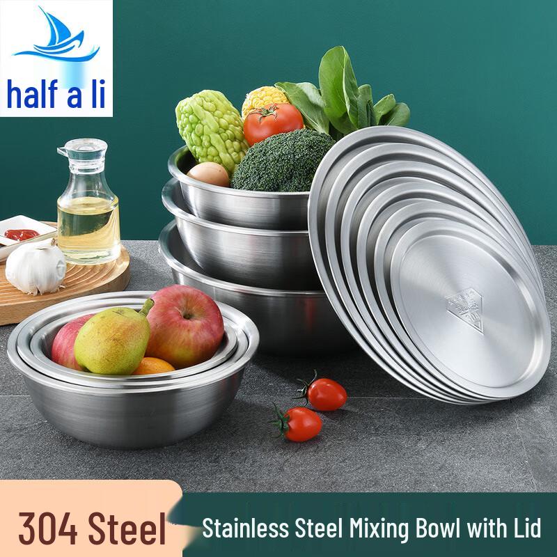 

Thickened SUS304 Stainless Steel Soup Basin with Lid