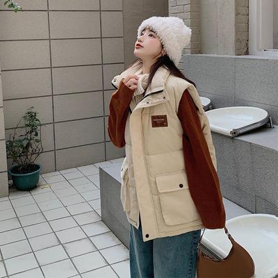 Casual Loose Women's Winter Vest with Sleeveless Bread Clothing Autumn Winter Jacket