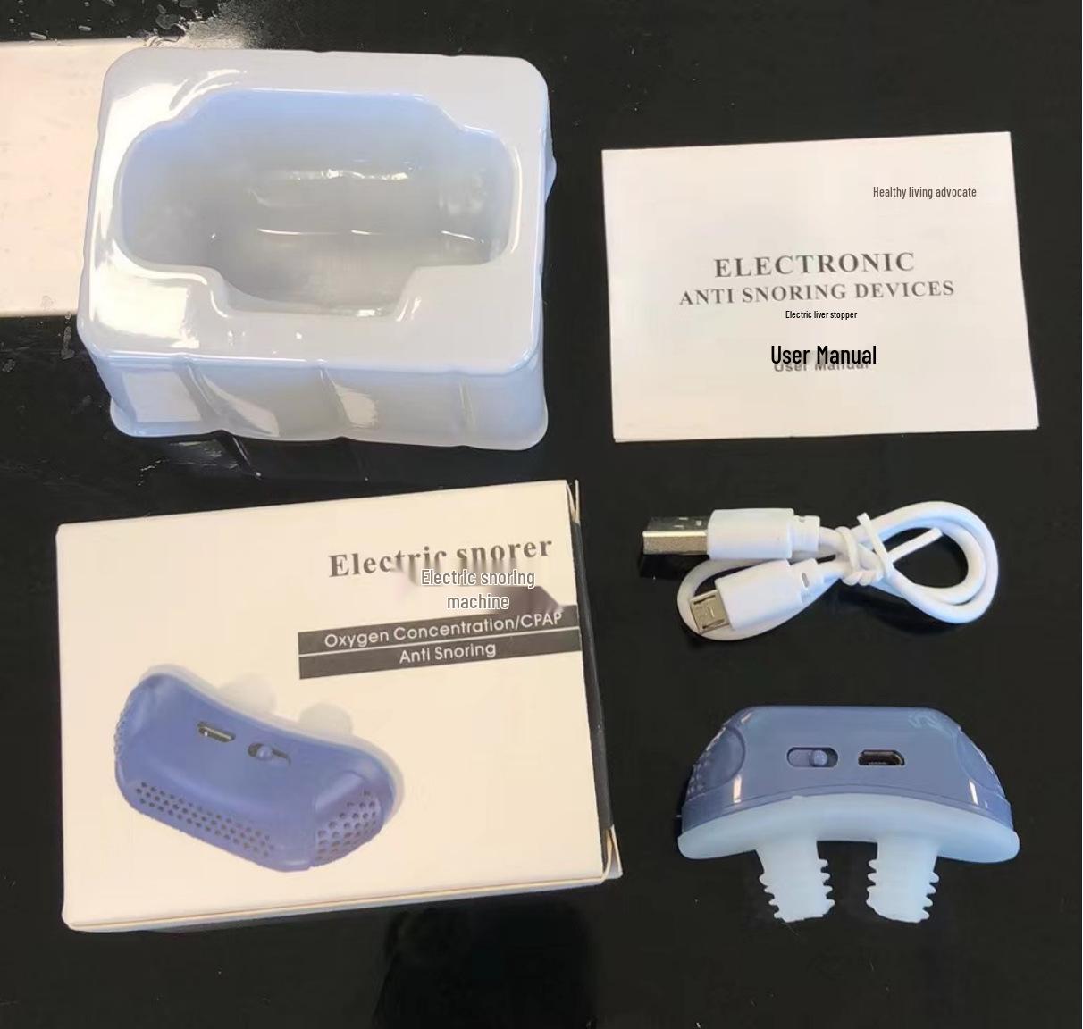 

Electric Smart Pulse Snore-Prevention Throat Device ZHQ-006 чёрный