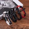 Black Cross Braided Bracelet Retro Spiritual Accessory Multi-Color PU Leather Design Jesus Cross Charm Cuff Bracelts for Man