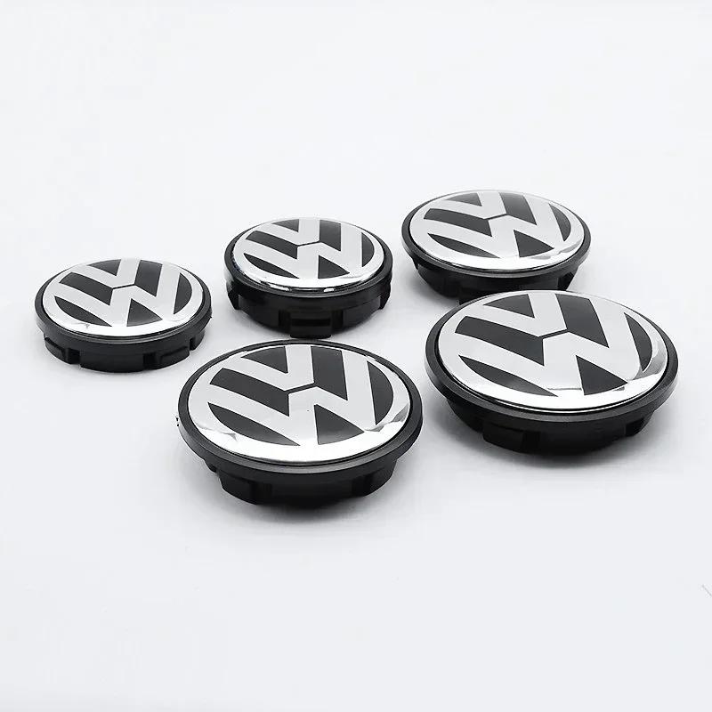For VW Hot 2025 New 4pcs 63mm 56mm 65mm 70mm Car Styling Wheel Center Cap Hub Covers Badge Accessories For VW Volkswagen Golf 3B